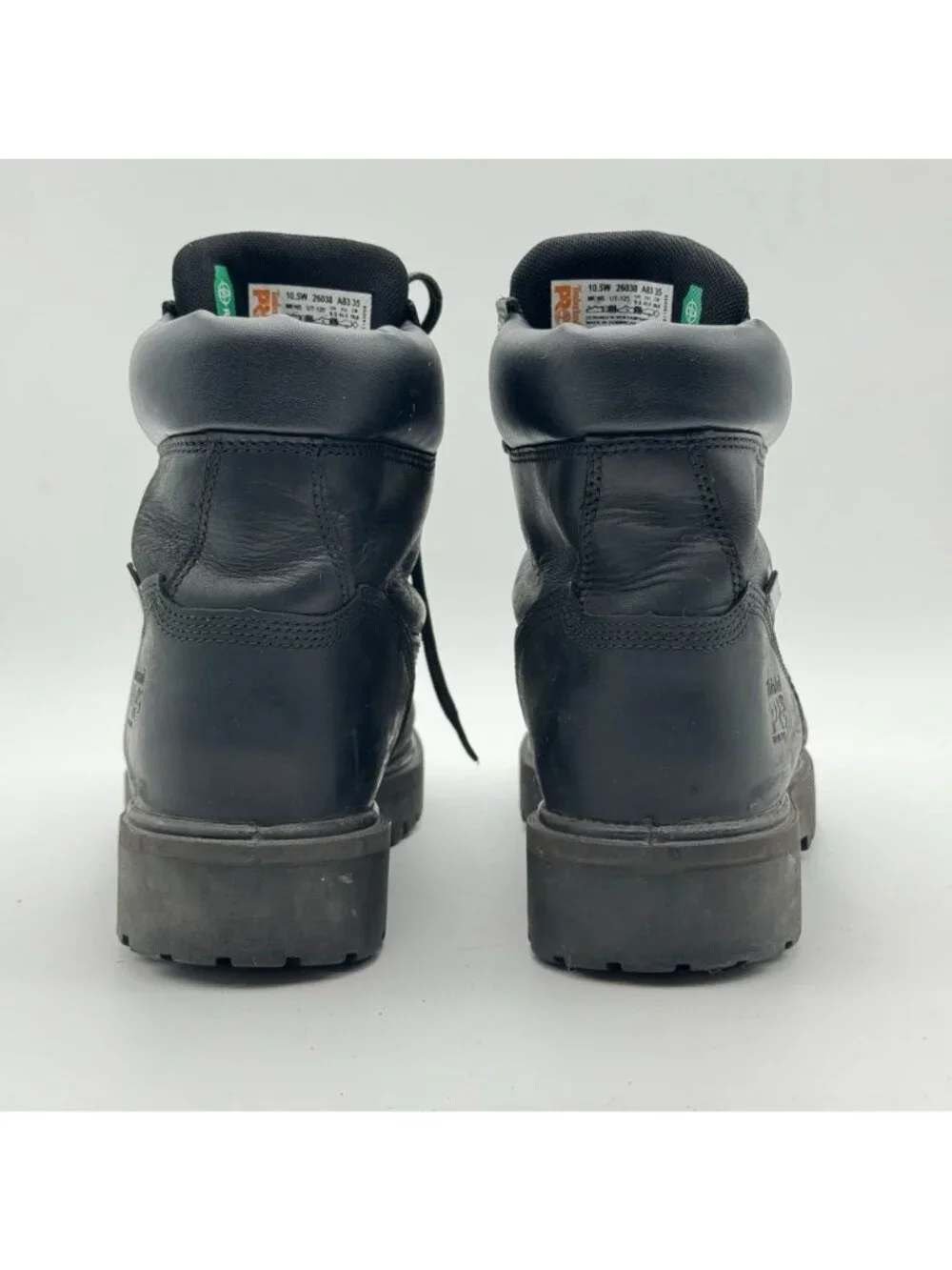 Timberland Pro Work Boots Mens 10.5W Black Steel Toe High Top Thermolite 200